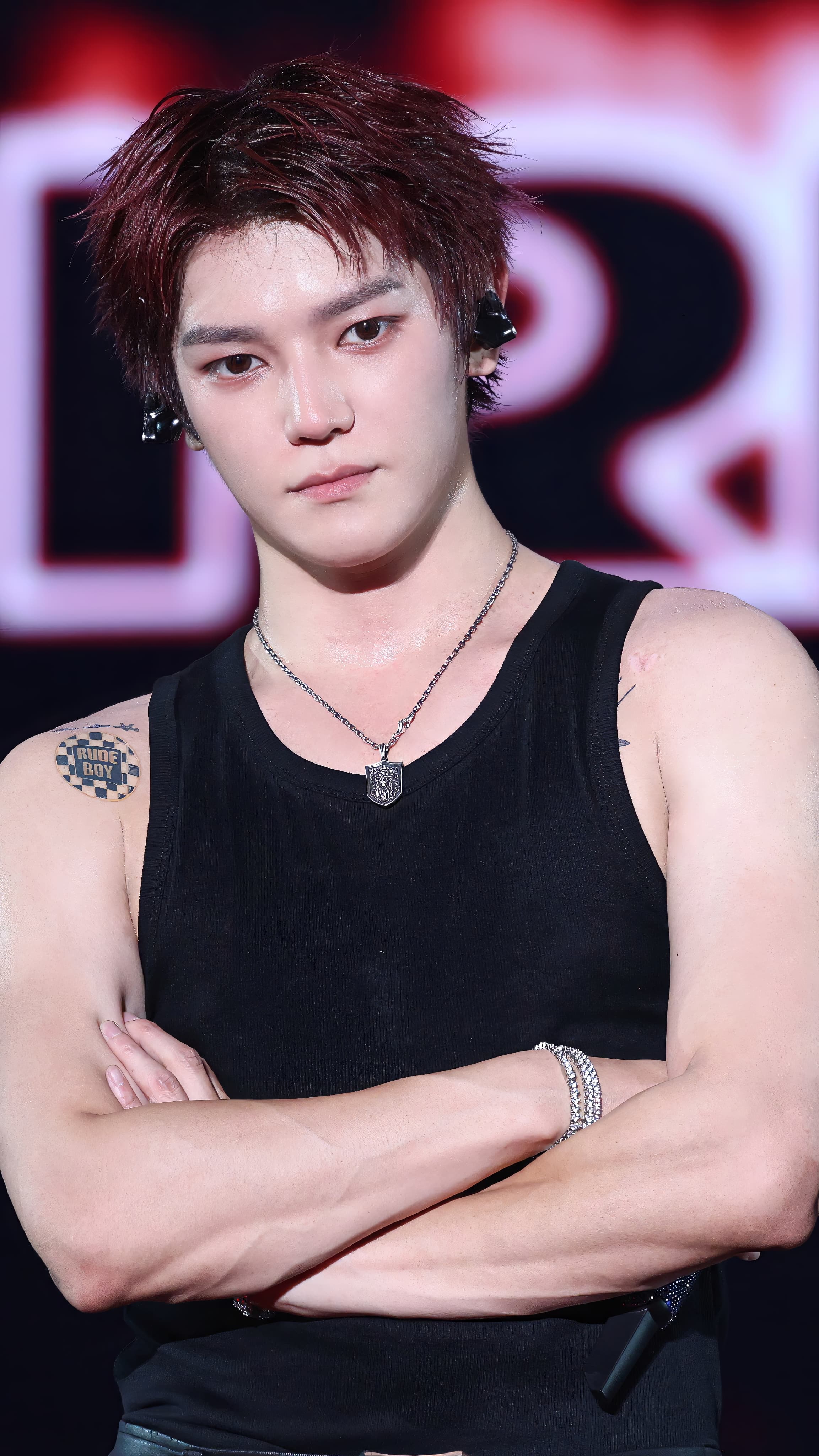 Taeyong at NEO CITY THE REDLINE Day 3 Soundcheck 200926